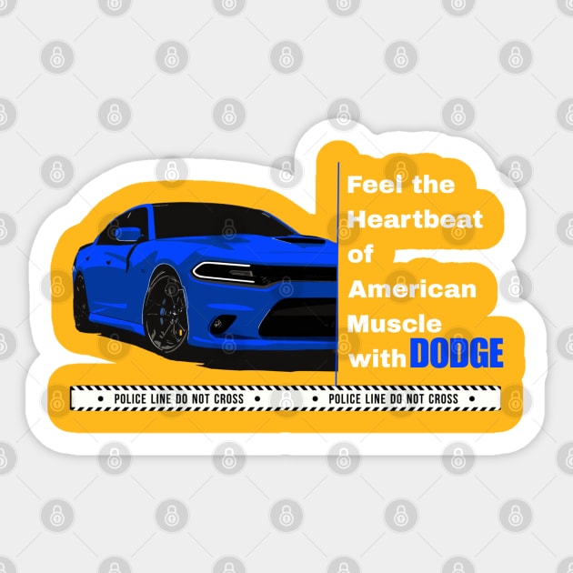 Dodge charger hellcat Sticker by carvict9